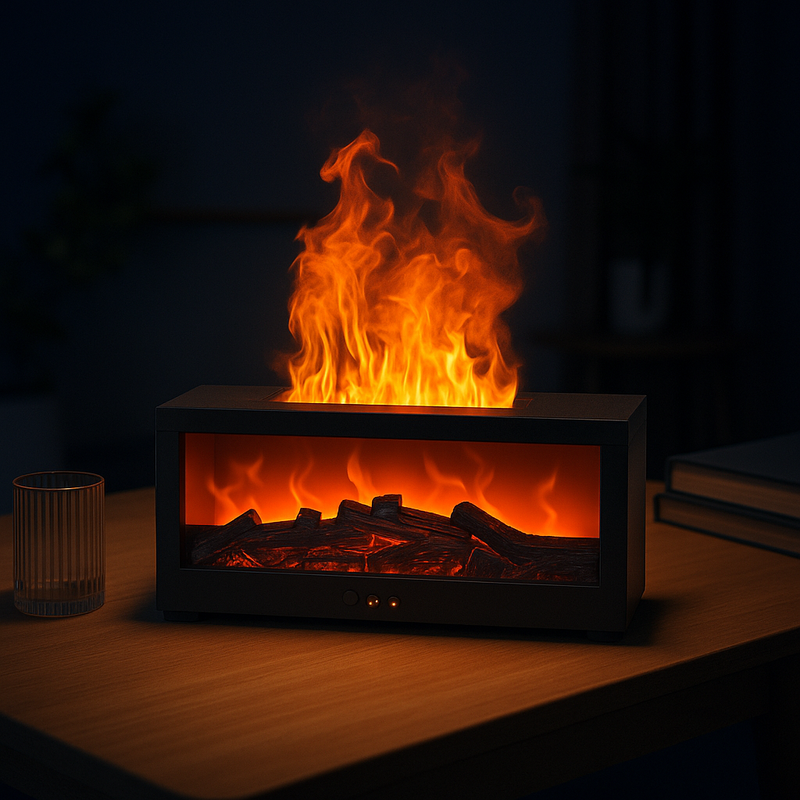 3D simulation fireplace humidifier
